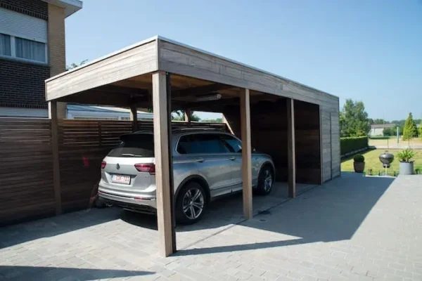 Vrijstaande carport Modern Padoek