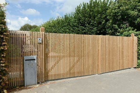 Patio scherm verticaal grenen - Afbeelding 3