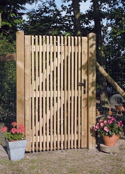 Patio scherm verticaal grenen - Afbeelding 2